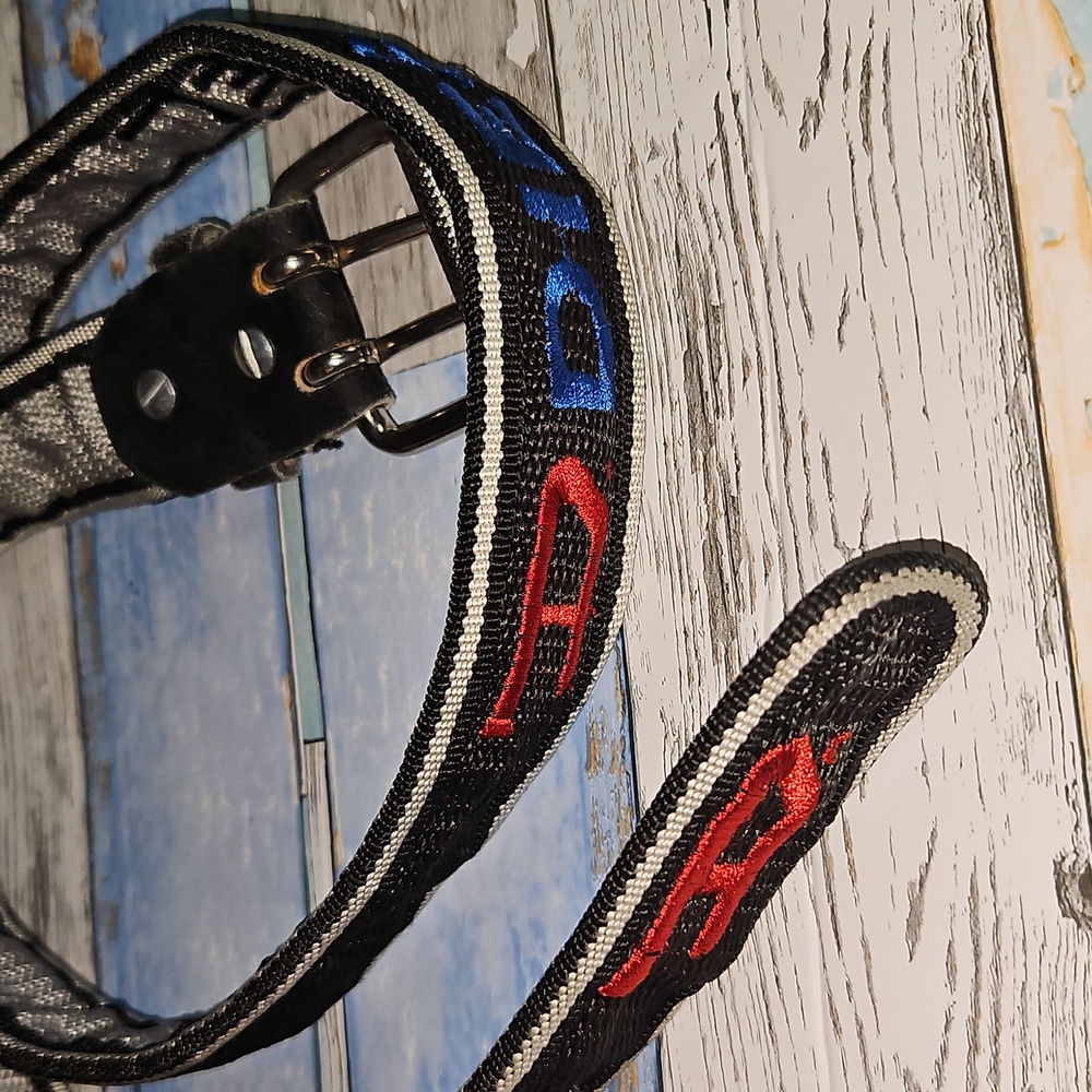 Diesel- Black and Gray Canvas Belt 4ft Long/36" Doubled Folded - Picture 8 of 12